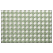 Sage Green Heart Gingham Combed Cotton  ファブリック (ヤード)