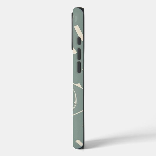 Sage green hexagon Mom Photo Collage Case-Mate iPhoneケース (裏面 / 左)