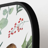 Sage Green Holiday Personalized ピックルボールラケット (左詳細)