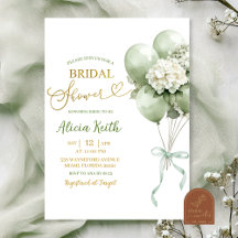 Sage Green Hydrangea Balloon Bridal Shower
