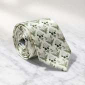 Sage Green Hydrangea & Fern ネクタイ