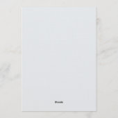 Sage Green Icy Pine Winter Wedding 招待状 (裏面)