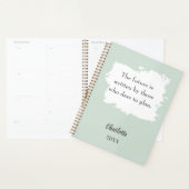 Sage green inspirational quote 2026 プランナー手帳 (ディスプレー)