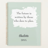 Sage green inspirational quote 2026 プランナー手帳 (正面)