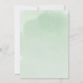 Sage Green Islamic Baby Birth Announcement Card 案内状 (裏面)