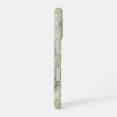 Sage Green Ivory Abstract Design iPhone 16ケース (右側面)