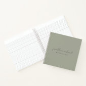 Sage Green Letters to My Son Memory Keepsake ノートブック (内部)
