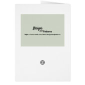 Sage Green (Light Medium Dark) White Stripes Blank (裏面)