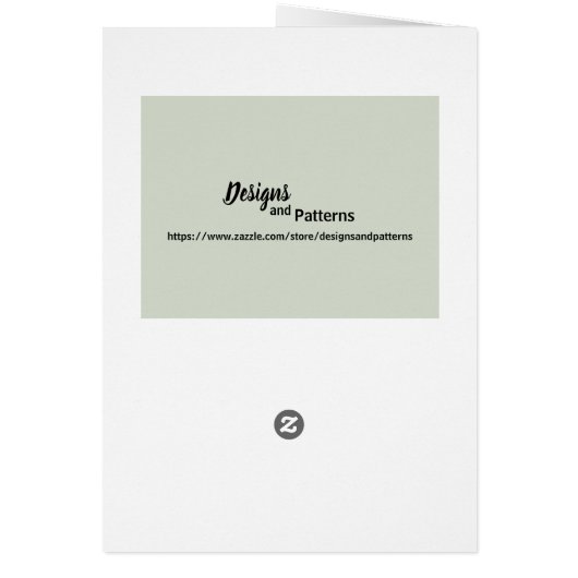 Sage Green (Light Medium Dark) White Stripes Blank (裏面)