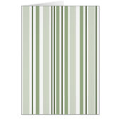 Sage Green (Light Medium Dark) White Stripes Blank (正面)