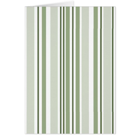 Sage Green (Light Medium Dark) White Stripes Blank (正面)