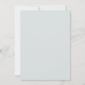 Sage Green Lily Valley Botanical Frame Wedding 招待状 (裏面)