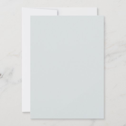 Sage Green Lily Valley Botanical Frame Wedding 招待状 (裏面)