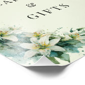 Sage Green Lily Valley Floral Cards Gifts Sign フォトプリント (角)