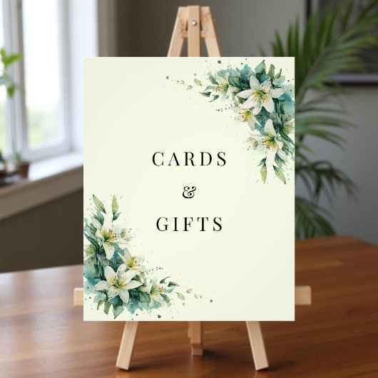 Sage Green Lily Valley Floral Cards Gifts Sign フォトプリント