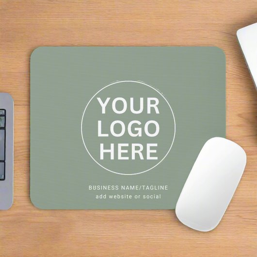 Sage Green Logo lプロフェッショナルブランドビジネス マウスパッド