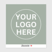 Sage Green Logo lプロモーション会社ブランド シール (シート)
