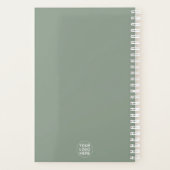 Sage Green Logo l Companyビジネスプロフェッショナル プランナー手帳 (裏面)