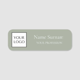 Sage Green Logo Promotional 名札