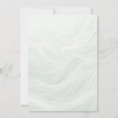 Sage Green Marble & Gold Wedding Invitation 招待状 (裏面)