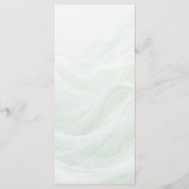 Sage Green Marble & Gold Wedding Menu メニュー (裏面)