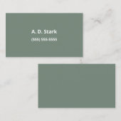 Sage Green Minimalistの名刺 名刺 (正面/裏面)