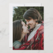 Sage Green Minimalist写真結婚の延期 案内状 (裏面)