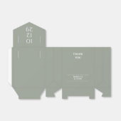 sage green minimalist wedding favor box - 特別な日のおし フェイバーボックス (折り畳みなし)