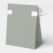 sage green minimalist wedding favor box - 特別な日のおし フェイバーボックス (裏面サイド)