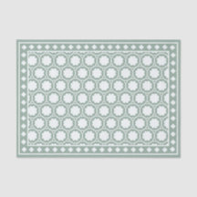 Sage Green Modern Bone Inlay Decoupage Paper