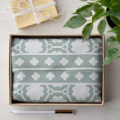 Sage Green Modern Bone Inlay Decoupage Paper 薄葉紙 (ギフト)