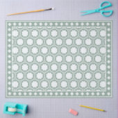 Sage Green Modern Bone Inlay Decoupage Paper 薄葉紙 (クラフト)