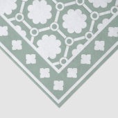 Sage Green Modern Bone Inlay Decoupage Paper 薄葉紙 (詳細)