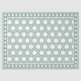 Sage Green Modern Bone Inlay Decoupage Paper 薄葉紙