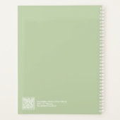 Sage Green Modern Layout Large プランナー手帳 (裏面)