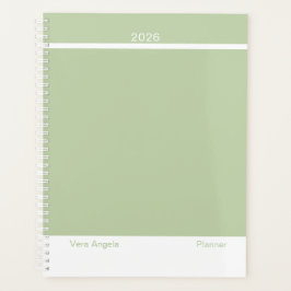 Sage Green Modern Layout Large プランナー手帳
