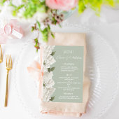 Sage Green Modern  Luxury Elegant Wedding メニュー