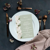 Sage Green Modern  Luxury Elegant Wedding メニュー