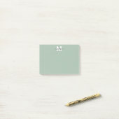 Sage Green Monogram ポストイット (デスク上)
