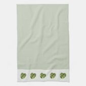 Sage Green Monstera Botanical Decor Minimal Art キッチンタオル (縦)
