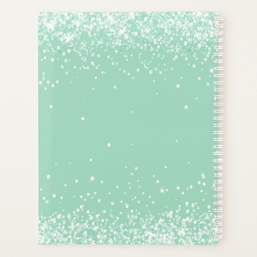 Sage green name script 2025 プランナー手帳 (裏面)