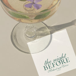 Sage Green Night Before Rehearsal Dinner Wedding  スタンダードカクテルナプキン