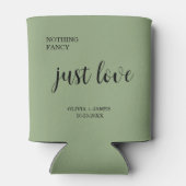 Sage Green Nothing Fancy Just Love Wedding   缶クーラー (裏面)