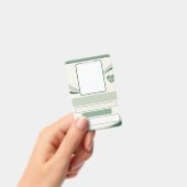Sage Green Nurse ID Badge Template | Custom Photo バッジ (手持ち)