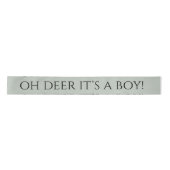 Sage Green Oh Deer It’s a Boy サテンリボン (正面)
