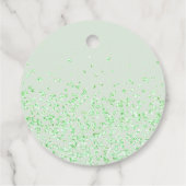 Sage Green Oh Girl Favor Eucalyptus Confetti フェイバータグ (裏面)