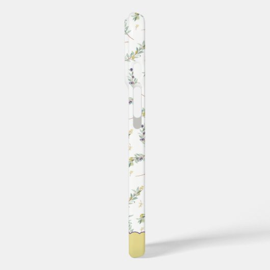 Sage Green Olive Branch Monogram Name Case-Mate iPhoneケース (裏面 / 左)