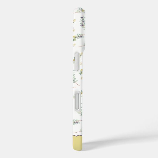 Sage Green Olive Branch Monogram Name Case-Mate iPhoneケース (裏面 / 右)