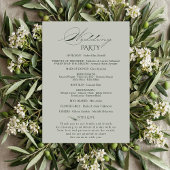 Sage Green Olive Branch Monogram Wedding Program  プログラム