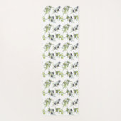 Sage Green Olives Watercolor Custom Name ヨガマット (裏面)